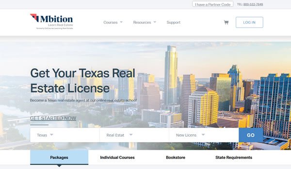 OnCourse Learning (Mbition) Texas Real Estate