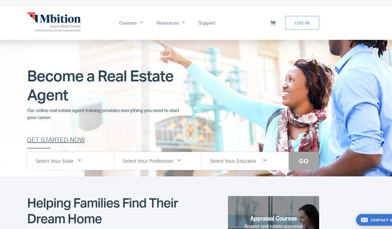 Mbition Real Estate Review [formerly OnCourse Learning]