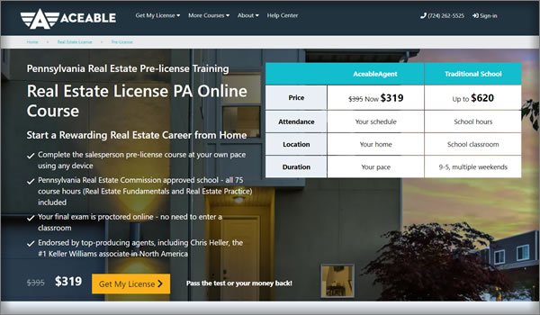 AceableAgent real estate course review