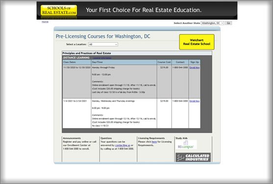 Weichert Real Estate School