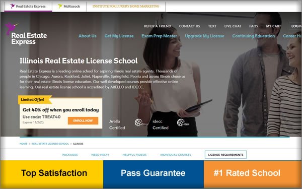 illinois real estate license schools