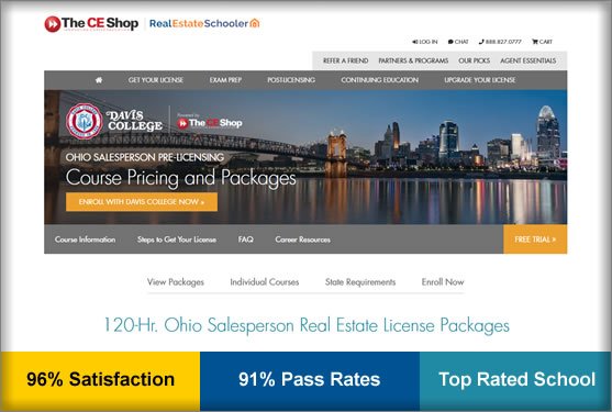 ce shop ohio real estate school