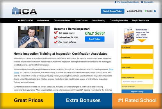 Inspection Certification Associates (ICA) home inspection training